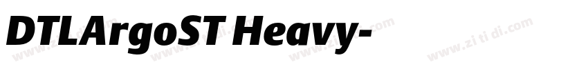 DTLArgoST Heavy字体转换